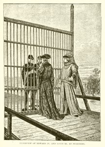 Interview of Edward IV and Louis XI at Picquigny by English School