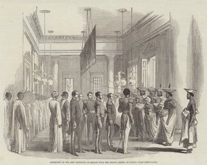 Interview of the New Governor of Ceylon with the Native Chiefs, at Kandy by English School