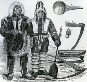 Inuit Couple by English School