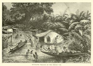 Inundated villages of the Fernao Vaz by English School
