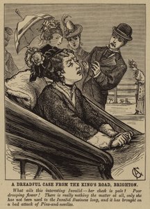 Invalid Woman Suffering an Attack of Pins and Needles in Brighton