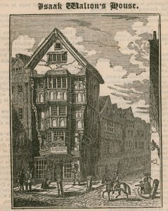 Isaak Waltons House, Fleet Street, London by English School
