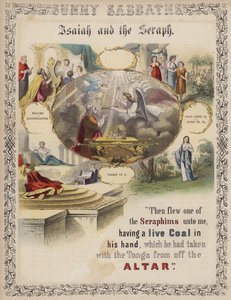Isaiah and the Seraph by English School