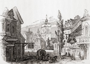Islington, Greater London, England in 1760, from Old England: A Pictorial Museum, Published 1847 by English School
