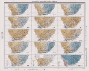 Isobars and Isohyets, South Africa by English School