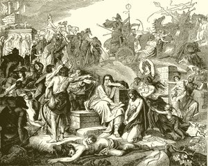 Israel in Captivity in Babylon by English School