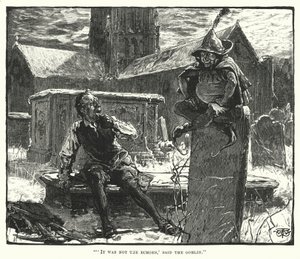 It was not the Echoes, said the Goblin (engraving) by English School