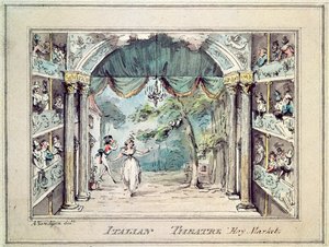 Italian Theatre, Haymarket by English School