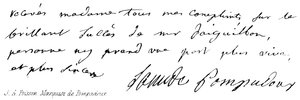 J A Poisson, Marquise de Pompadour by English School