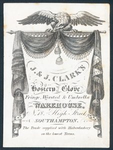 J & J Clarks, hosiery, glove, fringe, worsted and umbrella warehouse