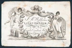 J R Wilkins, Linen Draper, Trade Card