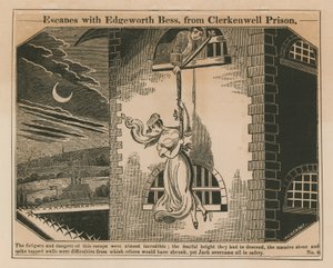 Jack Sheppard escapes with Edgeworth Bess from Clerkenwell Prison by English School