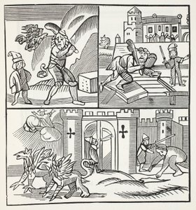 Jack and the Giants, illustration from Chap-books of the Eighteenth Century by John Ashton, pub. 1882