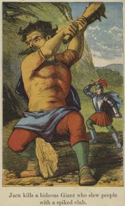 Jack Kills a Hideous Giant Who Slew People with a Spiked Club by English School