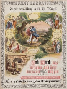 Jacob Wrestling with the Angel by English School