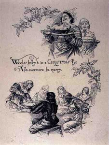 Jacobean style Christmas scene