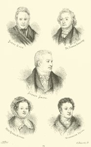 James Hogg, Dr Thomas Chalmers, Sydney Smith, Mary Russell Mitford, Washington Irving by English School