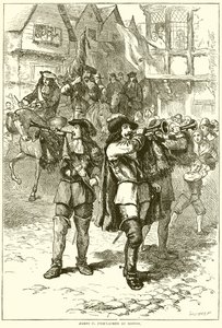 James II Proclaimed at Boston by English School