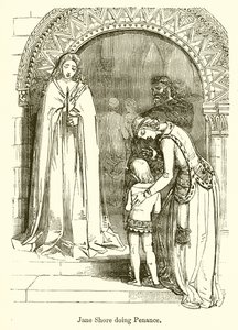Jane Shore Doing Penance by English School