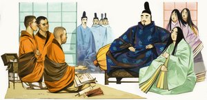Japanese monks
