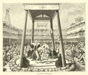 Japanese wrestlers by English School