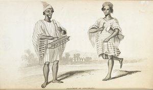 Jellemen of Soolimana. Musicians of West Africa, illustration from 