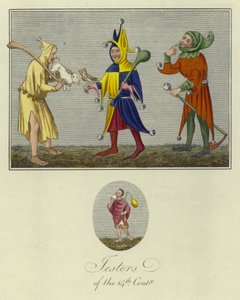 Jesters of the 14th Century by English School