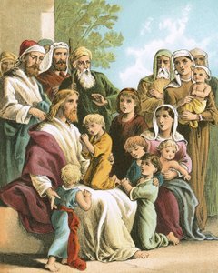 Jesus blessing little children