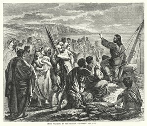 Jesus teaching by the Seaside, Matthew XIII by English School