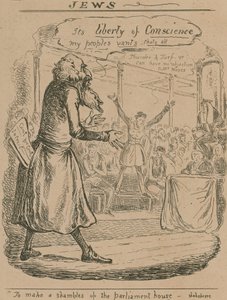 Jews; Cartoon by English School