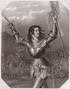 Joan of Arc (Henry VI tragedy in five acts) - in - Galerie des femmes de Shakespeare, collection of forty-five serious portraits by the first artists of London, enriched with critical and literary notices around 1838 - from Gallery of the women o