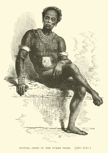 Joctian, Chief of the Nuehr Tribe, after Baker by English School