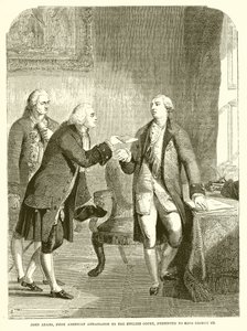 John Adams, First American Ambassador to the English Court, Presented to King George III by English School