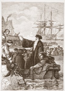 John Alasco and his Congregation Leaving England