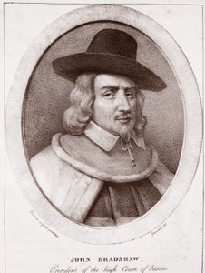 John Bradshaw, engraved by de Langlume by English School