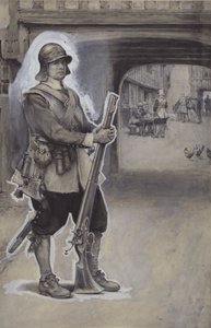 John Bunyan as a soldier by English School