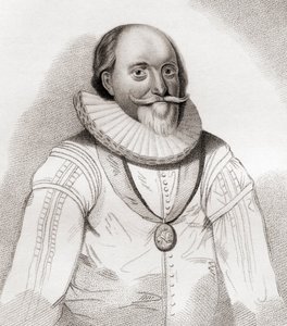 John Erskine, 2nd/19th Earl of Mar, c.1558–1634. Scottish politician. From Iconographia Scotica or Portraits of Illustrious Persons of Scotland, published 1797. by English School