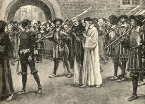 John Frith (1503-33) going to his martyrdom by English School