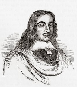John Gadbury, English Astrologer, and Writer of Almanacs, from Old England: A Pictorial Museum, Published 1847