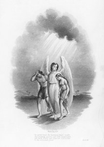 John Milton, Paradise Lost (engraving) by English School