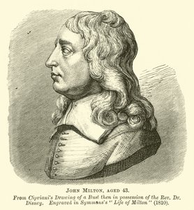 John Milton, Aged 43 by English School