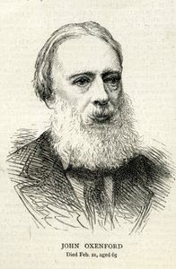 John Oxenford (1812-77) Illustration from The Graphic 1877 by English School