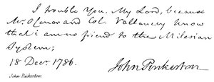 John Pinkerton by English School