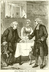 John Wesley and Dr. Johnson by English School