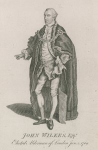 John Wilkes, elected Alderman of London, 2 January 1769 by English School