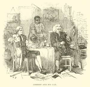Johnson and His Cat by English School