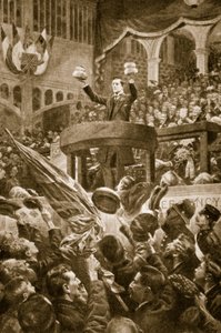 Joseph Chamberlain at Bingley Hall, Birmingham on 4th November 1903