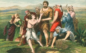 Joseph in the pit by English School