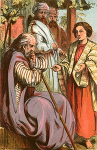Joseph relating his dream to his father by English School