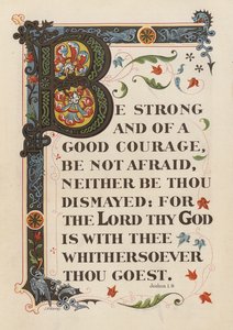 Joshua 1:9 by English School